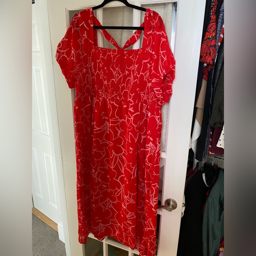 Wednesday’s Girl dress (red floral)